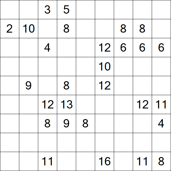 Kuromasu - Schwierig