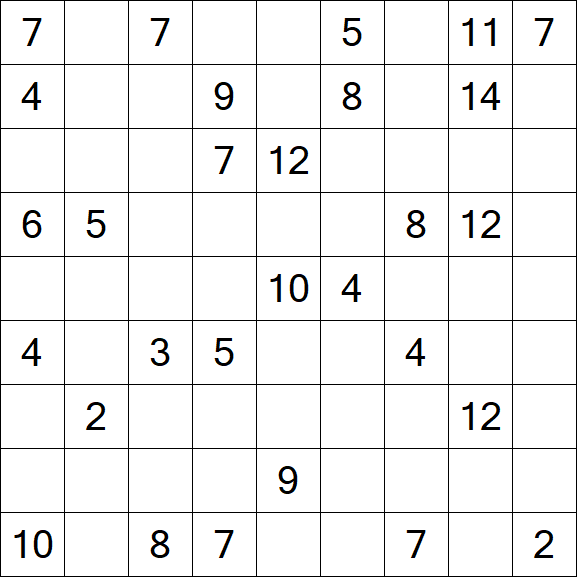 Kuromasu - Schwierig