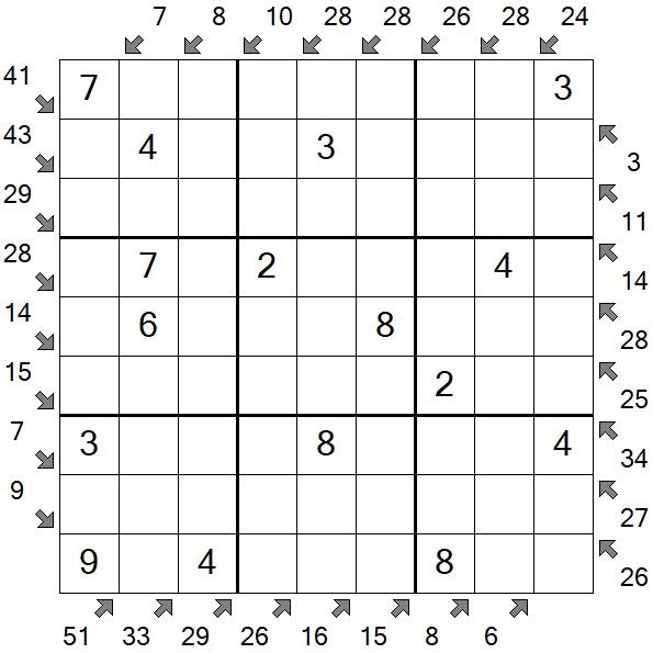 Little Killer Sudoku - Easy