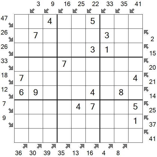 Little Killer Sudoku - Easy