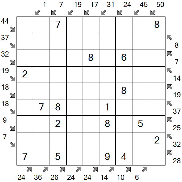 Little Killer Sudoku - Fácil