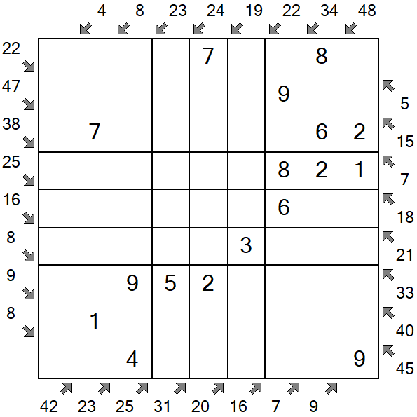 Little Killer Sudoku - Easy