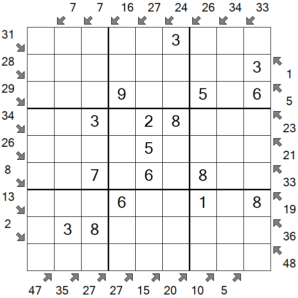Little Killer Sudoku - Easy