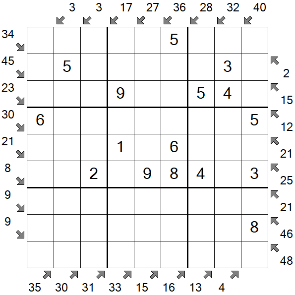 Little Killer Sudoku - Easy