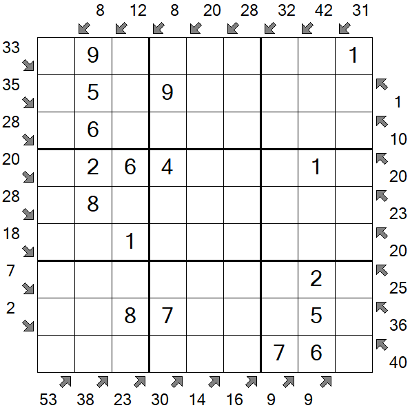 Little Killer Sudoku - Easy