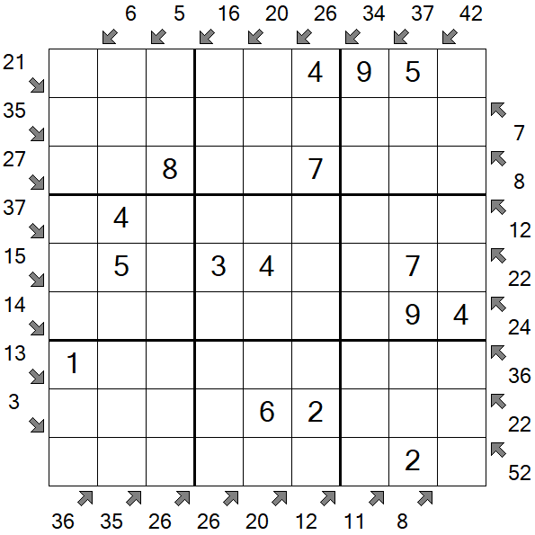 Little Killer Sudoku - Easy