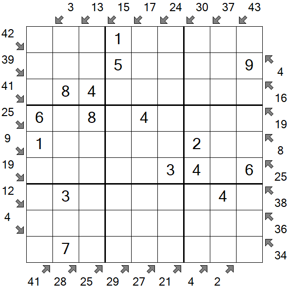 Little Killer Sudoku - Easy