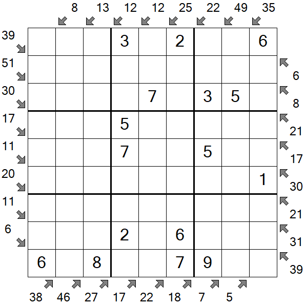 Little Killer Sudoku - Easy