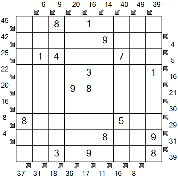 Little Killer Sudoku - Easy