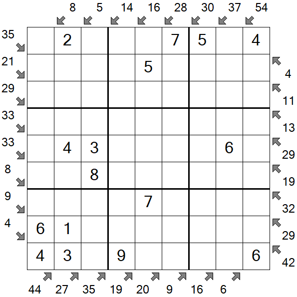 Little Killer Sudoku - Easy