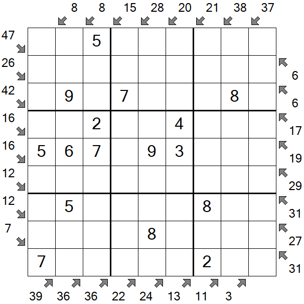 Little Killer Sudoku - Easy