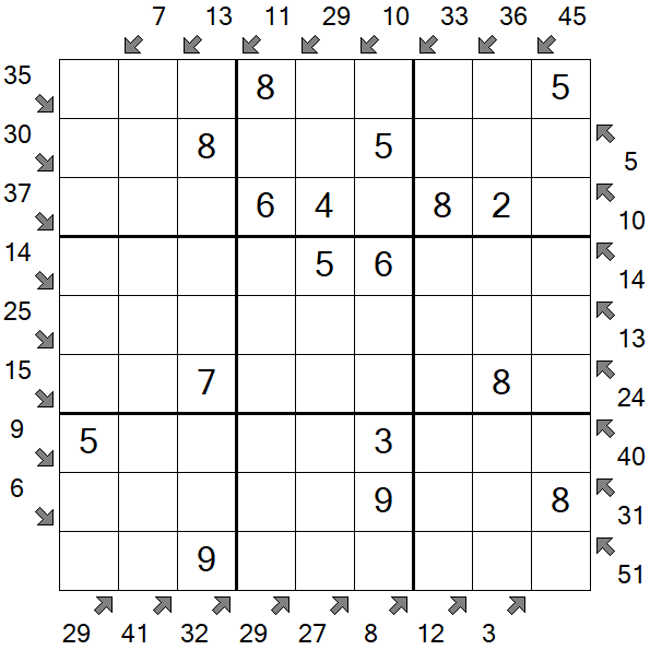 Little Killer Sudoku - Easy