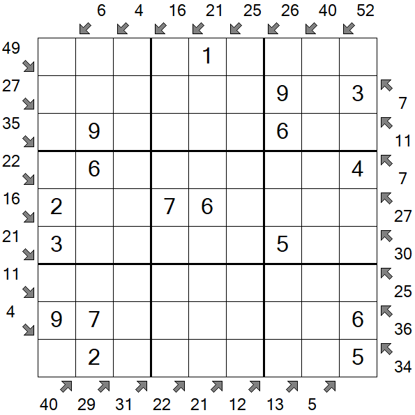 Little Killer Sudoku - Easy