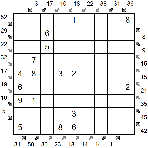 Little Killer Sudoku - Easy