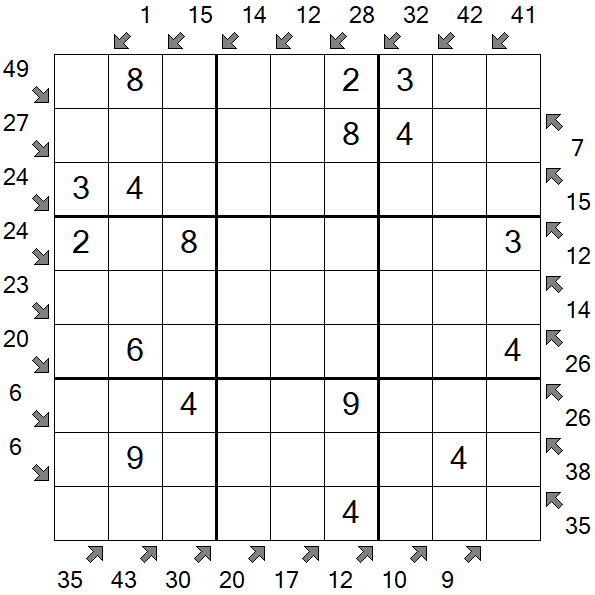 Little Killer Sudoku - Easy