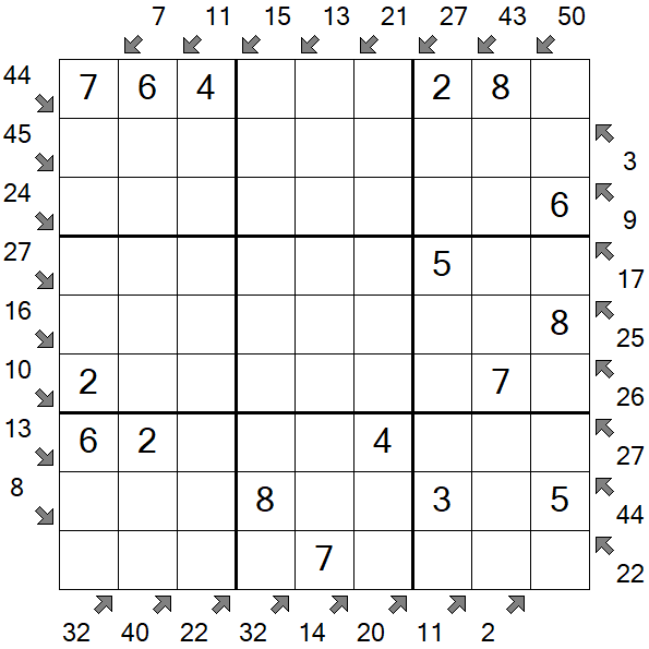 Little Killer Sudoku - Easy