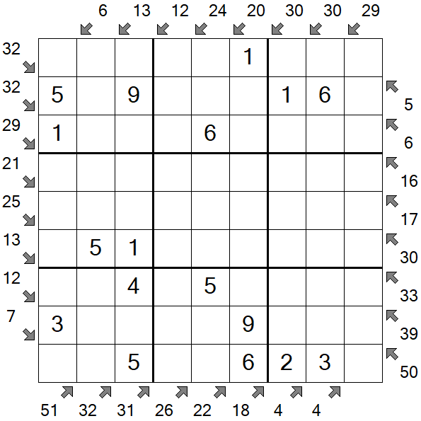 Little Killer Sudoku - Easy