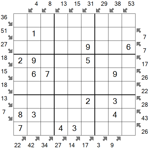 Little Killer Sudoku - Easy