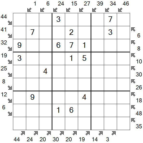 Little Killer Sudoku - Easy