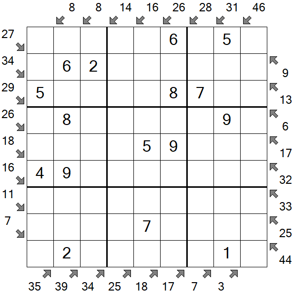 Little Killer Sudoku - Easy