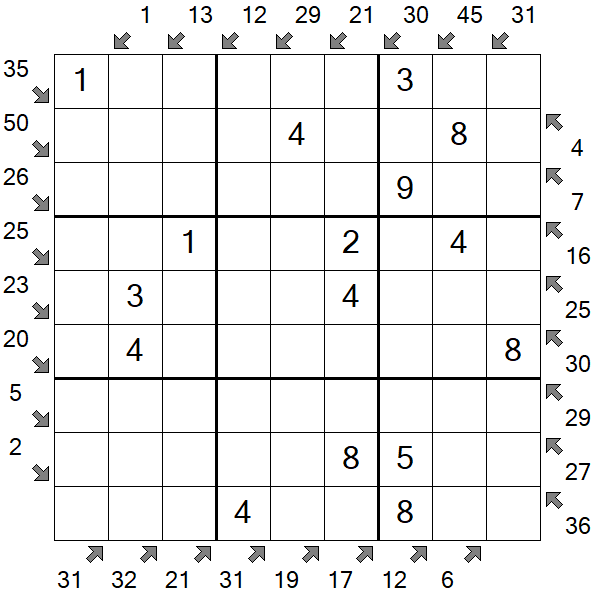 Little Killer Sudoku - Easy