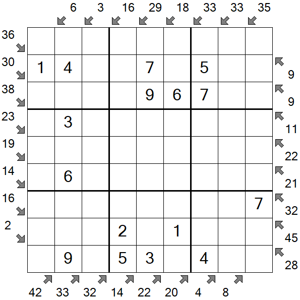 Little Killer Sudoku - Easy