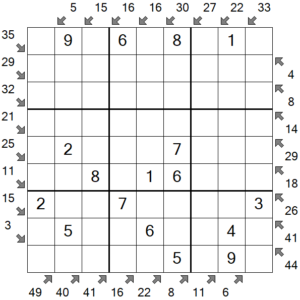 Little Killer Sudoku - Easy