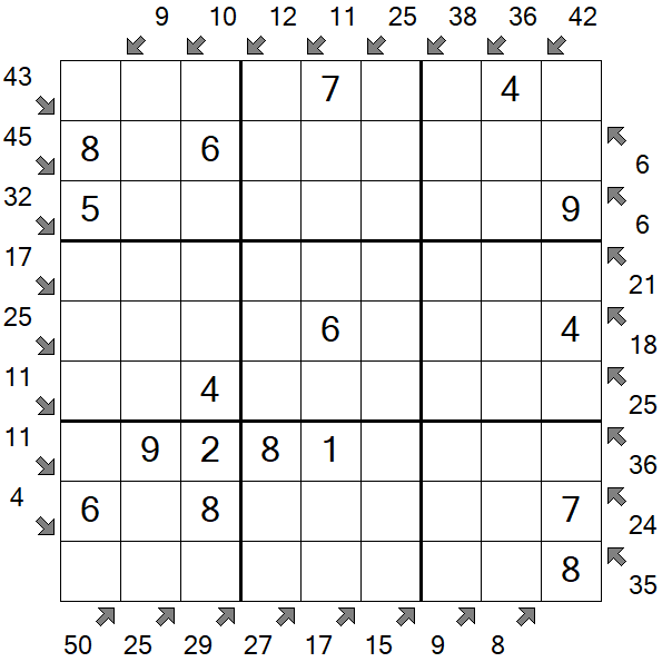 Little Killer Sudoku - Easy
