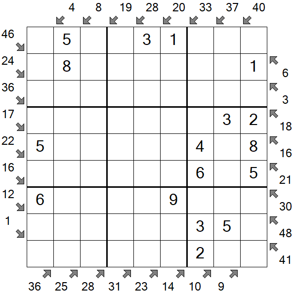 Little Killer Sudoku - Simple