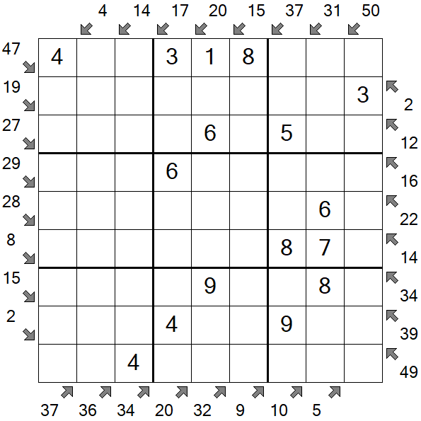 Little Killer Sudoku - Einfach