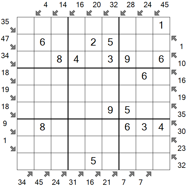 Little Killer Sudoku - Einfach