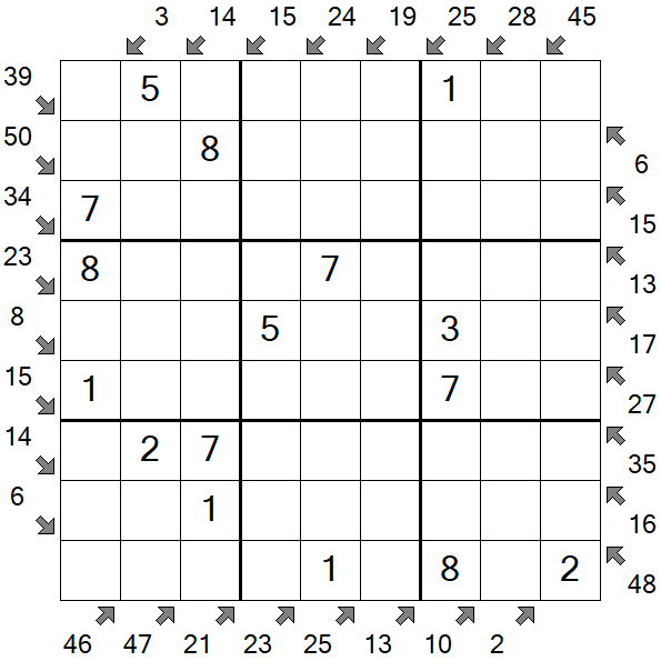 Little Killer Sudoku - Fácil