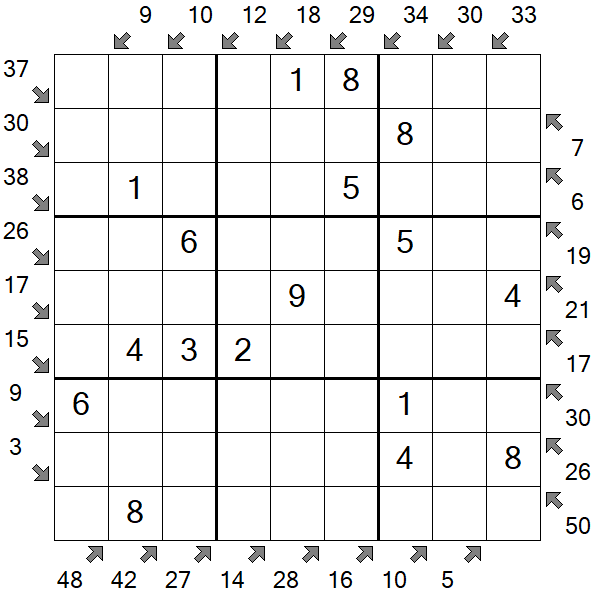 Little Killer Sudoku - Fácil
