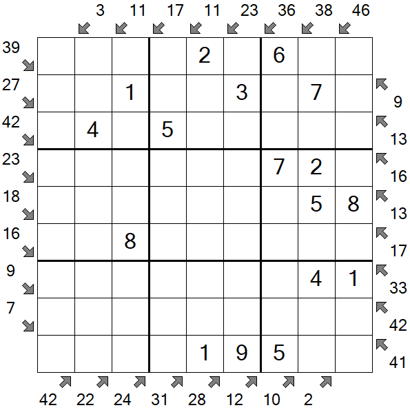 Little Killer Sudoku - Fácil
