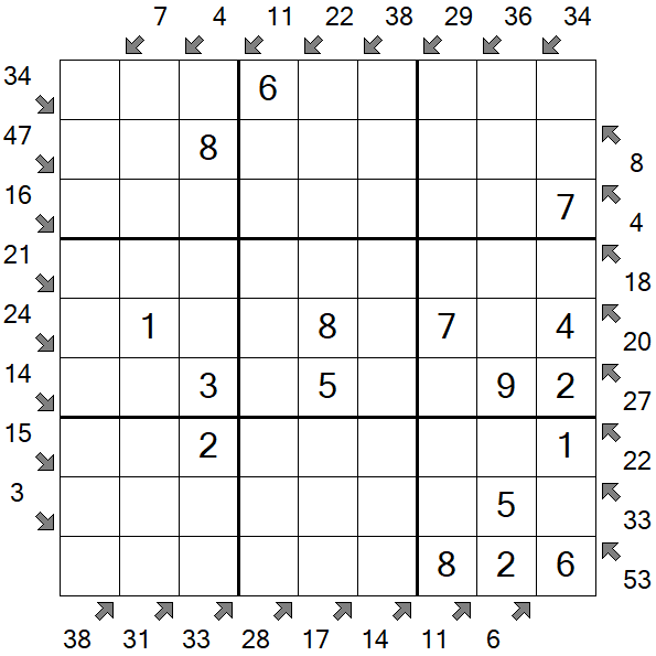 Little Killer Sudoku - Fácil