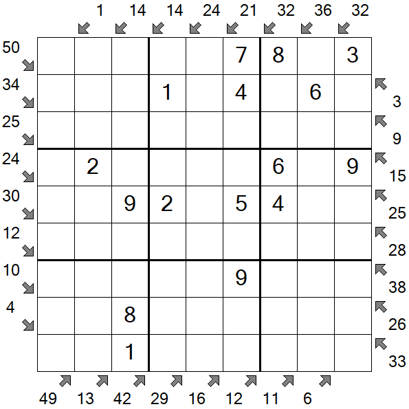 Little Killer Sudoku - Fácil