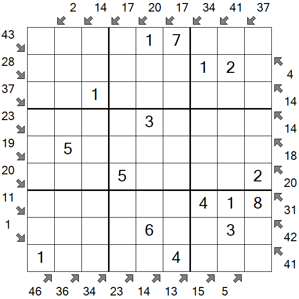 Little Killer Sudoku - Fácil