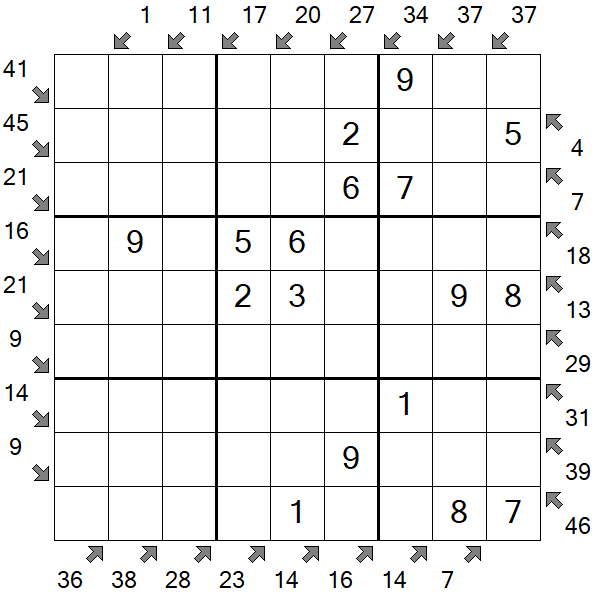 Little Killer Sudoku - Einfach