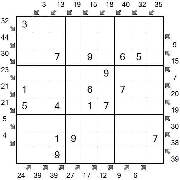 Little Killer Sudoku - Einfach