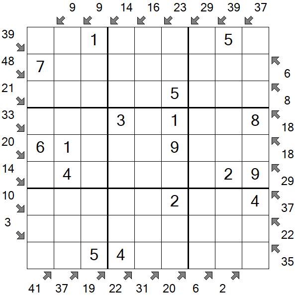 Little Killer Sudoku - Einfach