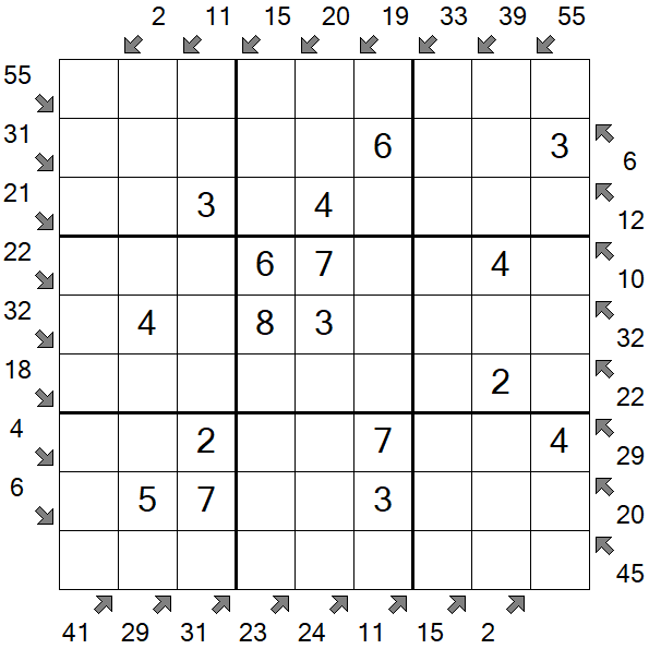 Little Killer Sudoku - Einfach