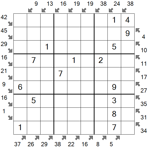 Little Killer Sudoku - Einfach