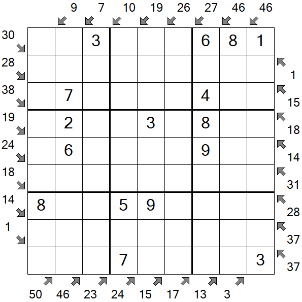 Little Killer Sudoku - Einfach