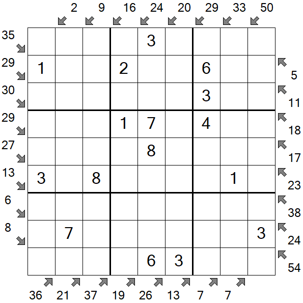 Little Killer Sudoku - Einfach