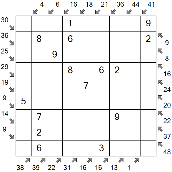 Little Killer Sudoku - Easy