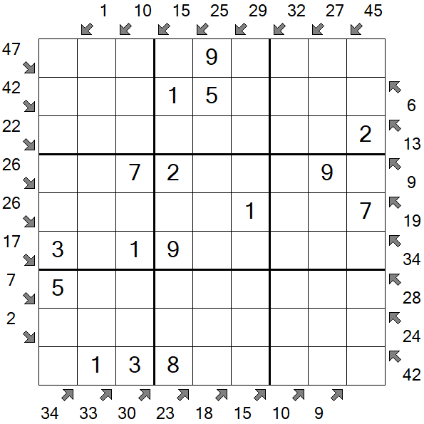 Little Killer Sudoku - Easy
