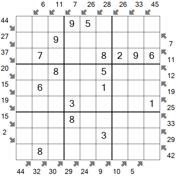 Little Killer Sudoku - Easy