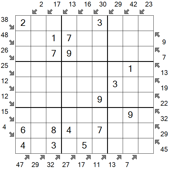 Little Killer Sudoku - Easy