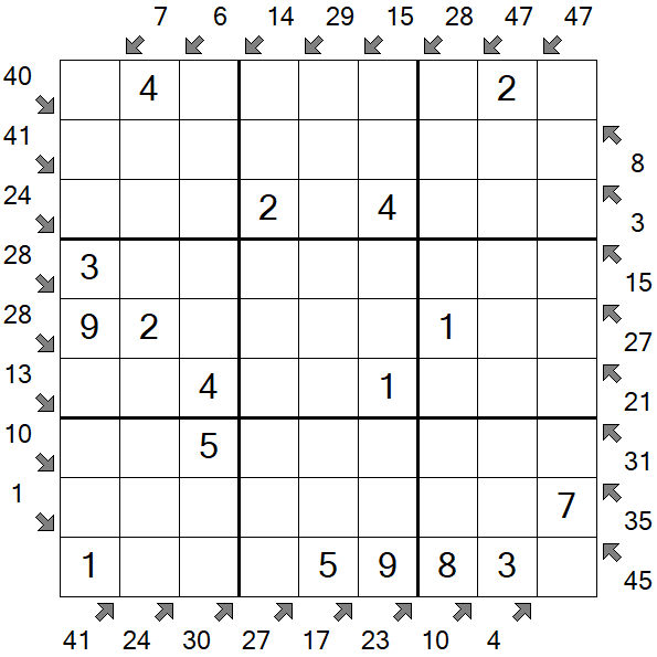 Little Killer Sudoku - Easy