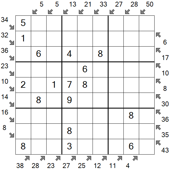 Little Killer Sudoku - Easy
